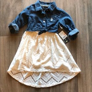Brand new! U.S. Polo Assn Dress. Size 2T.